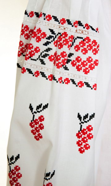 Червона калина - фрагмент - Фрагмент блузи жіночої 