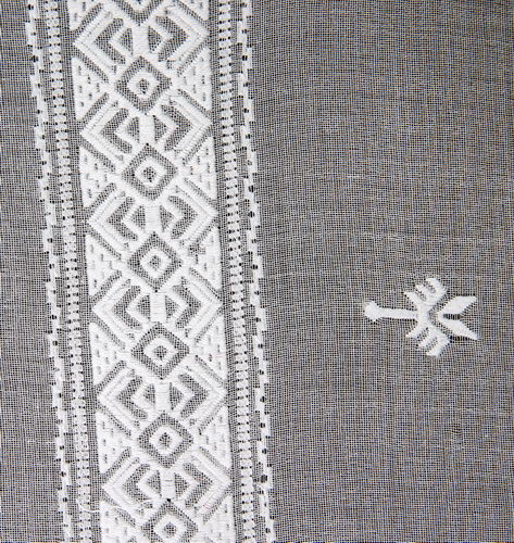 БМР-119 - фрагмент рукава - БМР-119 - фрагмент рукава. Купон блузи жіночої. Тканина та техніки: маркізет, білим по білому, лиштва, ретязь.