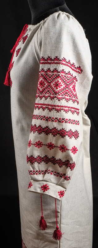 116-28 рукав - Сукня жіноча. Натуральна тканина. Ручна вишивка.