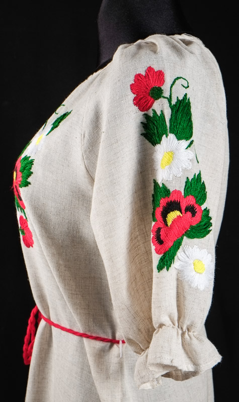 116-31 рукав - Сукня жіноча. Натуральна тканина. Ручна вишивка.