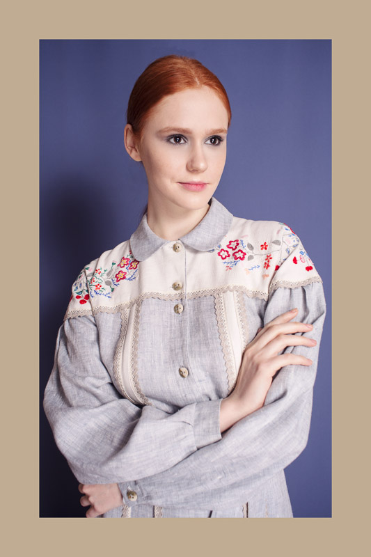 Файна україночка - Сукня жіноча, льон, ручна вишивка